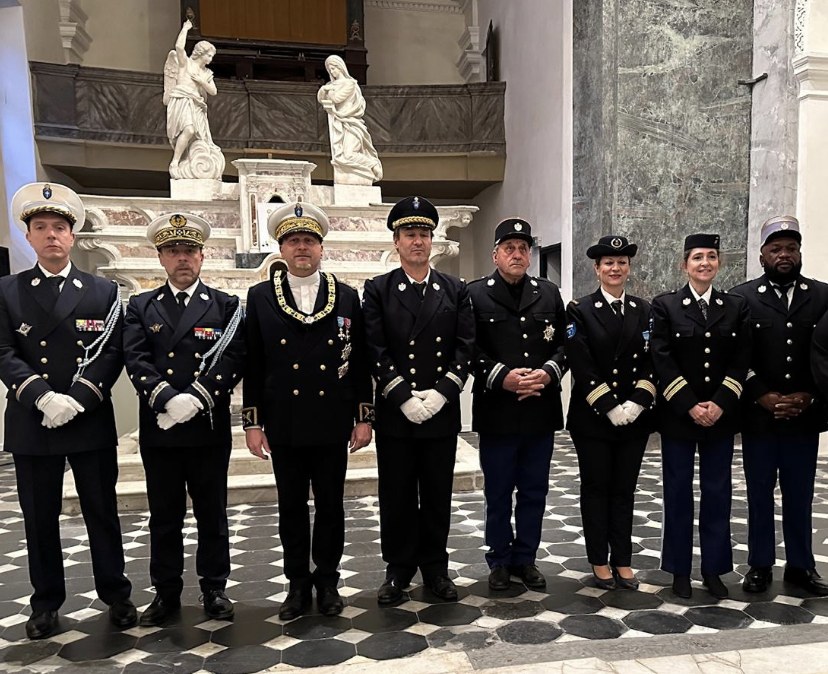 Stato Maggiore della Gendarmeria Abbaziale in cerimonia ufficiale